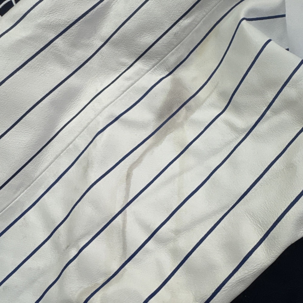 Vgt NY YANKEES Leather Jacket JH Design Reversible Wool Bomber 3XL MLB NEW TAG - Picture 8 of 10